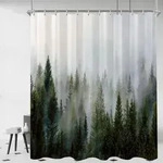 Duschvorhang, Gr&uuml;n, Textil, 180x200 cm, Badtextilien, Duschvorh&auml;nge
