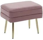 Beliani Truhenbank, Pink, Gold, Textil, Rechteckig, 49x43x34 cm, Wohnzimmer,...