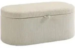 Homcom Sitzbank, Beige, Kunststoff, Nachbildung, 2-Sitzer, F&uuml;llung: Schaumstoff,