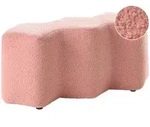 Beliani Polsterbank, Pink, Textil, Freiform, 86x38x30 cm, Esszimmer, B&auml;nke,