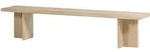 Livetastic Sitzbank Ato, Natur, Holz, Mangoholz, massiv, 220x47x45 cm, in