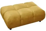 Kawola Hockerbank, Currygelb, Textil, 1-Sitzer, Rechteckig, 108x41x73 cm,...