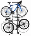 Relaxdays Fahrradst&auml;nder, Schwarz, Metall, Kunststoff, 75x210x61 cm, Freizeit, Sport