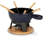 La Fonderie 1890 Fondue-Ger&auml;t, Dunkelblau, Metall, 21x17x21 cm, K&uuml;chenger&auml;te,