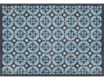 wash+dry FU&szlig;MATTE Parterre Blue, Blau, Textil, Kreise, rechteckig, 60x85 cm,