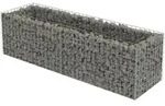 Deluke Gabionen, Silber, Metall, 180x50x50 cm, Gartenzubeh&ouml;r, Hochbeete