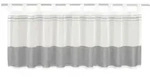 Kurzgardine, Anthrazit, Wei&szlig;, Textil, Streifen, 140x45 cm, Oeko-Tex&reg; Standard...