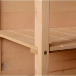 Okwish Gartenschrank, Natur, Holzwerkstoff, 56x115x75 cm, Aufbewahrung &