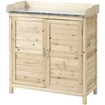 Okwish Gartenschrank, Natur, Holzwerkstoff, 40x92x83 cm, Aufbewahrung &...
