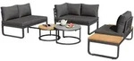 Okwish Gartenm&ouml;bel-Set, Grau, Metall, Loungem&ouml;bel, Gartenlounge-Sets
