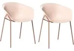 Beliani Gartenstuhl, Beige, Kunststoff, 55x74x50 cm, Wohnzimmer, Sessel