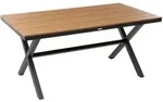 Beliani Gartentisch, Braun, Kunststoff, 4-Sitzer, Rechteckig, 90x73x160 cm,
