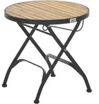 Beliani Beistelltisch, Hellbraun, Holz, Akazie, Rund, 45x44x45 cm, Wohnzimmer,