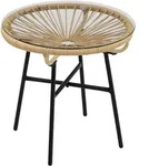 Okwish Loungetisch, Beige, Glas, 50x50x50 cm, Loungem&ouml;bel, Loungetische