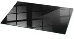 Tulup Tischplatte, Schwarz, Glas, Rechteckig, 60x0.4x120 cm, Esszimmer, Tische,