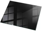 Tulup Tischplatte, Schwarz, Glas, Rechteckig, 60x0.4x80 cm, Esszimmer, Tische,