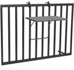 Gardenson Balkonh&auml;ngetisch, Anthrazit, Metall, rechteckig, 5x40x60 cm, Balkonm&ouml;bel,