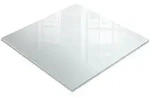 Tulup Tischplatte, Transparent, Glas, Quadratisch, 60x0.4x60 cm, Esszimmer,...