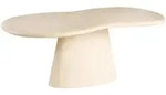 Beliani Gartentisch, Beige, Keramik, 8-Sitzer, Freiform, 110x76x200 cm,...