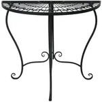 Deluke Balkontisch, Schwarz, Metall, 40x71x80 cm, Balkonm&ouml;bel, Balkontische
