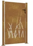 vidaXL Gartentor, Braun, Metall, 130 cm, Gartenzubeh&ouml;r