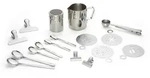 Echtwerk Kaffeeset, Silber, Metall, 23-teilig, 350 ml, 10.5 cm, sto&szlig;fest, robust,