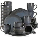 Kombiservice, Dunkelblau, Keramik, 26.7x35x26.7 cm, Essen & Trinken, Geschirr,