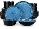 Tafelservice, Mehrfarbig, Keramik, 26x2.9x26 cm, Essen & Trinken, Geschirr,