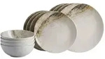 Ritzenhoff Breker Basic-Set, Braun, Keramik, 12-teilig, Rund, 2x2x2 cm, Essen &