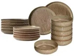 Ritzenhoff Breker Teller-Set, Braun, Keramik, 18-teilig, Rund, 2x2x2 cm, Essen &