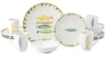 Creatable Kombiservice Sardinhas, Mehrfarbig, Keramik, 16-teilig, Fische, 300 ml,400