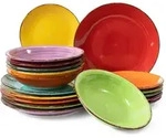 Studio Tavola Geschirrset6, Mehrfarbig, Keramik, 2x2x1 cm, Essen & Trinken, Geschirr,