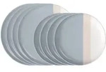 Villeroy & Boch Tafelservice PastelPop Blue, Creme, Beige, Pastellblau, Keramik,