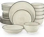 Tafelservice, Beige, Keramik, 26.8x3.2x26.8 cm, Essen & Trinken, Geschirr,