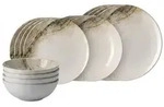 Ritzenhoff Breker Einsteiger-Set, Braun, Keramik, 16-teilig, Rund, 2x2x2 cm, Essen &