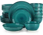 Tafelservice, T&uuml;rkis, Keramik, 26.8x3.2x26.8 cm, Essen & Trinken, Geschirr,