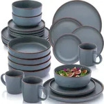 S&auml;nger Geschirrset, Blau, Keramik, 30-teilig, Rund, 27x9.5x27 cm, kratzfest,...