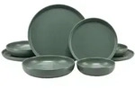 Creatable Tafelservice Uno, Salbeigr&uuml;n, Keramik, 8-teilig, Essen & Trinken,