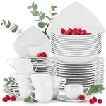Konsimo&reg; Kombiservice, Wei&szlig;, Keramik, 60-teilig, 25.5x2x25.5 cm, Essen & Trinken,