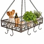 DanDiBo Topfh&auml;nger, Braun, Metall, 40x10x65 cm, Kochen, K&uuml;chenhelfer, Sonstige