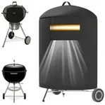 Grillabdeckung, Schwarz, Textil, 60x90x73 cm, Gartenzubeh&ouml;r,