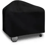 Grillabdeckung, Schwarz, Textil, 64.5x101x123 cm, Gartenzubeh&ouml;r,