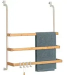 eluno Handtuchhalter,, Beige, Holz, 63.5x77.5x23.5 cm, Badaccessoires,