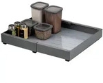 bremermann Teleskopschublade,, Grau, Metall, 51x6x42 cm, Schlafzimmer,