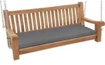 Deluke Schaukelbank, Dunkelgrau, Holz, 150x62x70 cm, Gartenm&ouml;bel,...