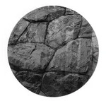 Tulup Glasplatte, Grau, Glas, Rund, 60x60x0.4 cm, Kleinm&ouml;bel, Kamine &...