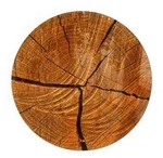 Tulup Glasplatte, Orange, Glas, Rund, 60x60x0.4 cm, Kleinm&ouml;bel, Kamine &...