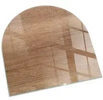 Tulup Glasplatte, Braun, Glas, Quadratisch, 100x100x0.4 cm, Kleinm&ouml;bel, Kamine...