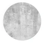 Tulup Glasplatte, Grau, Glas, Rund, 50x50x0.4 cm, Kleinm&ouml;bel, Kamine &...