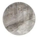 Tulup Glasplatte, Grau, Glas, Rund, 60x60x0.4 cm, Kleinm&ouml;bel, Kamine &...